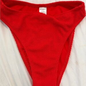 Good American Scarlet Textured Swim Bottom